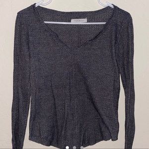 Gray Long-Sleeve Shirt